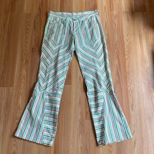 DIESEL Low Rise Flare Rainbow Summer Pants 🌈